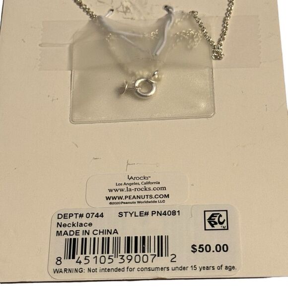 Unwritten Silver Plated Peanuts "Snoopy" Graduation Pendant Necklace, 16"+2" - Picture 4 of 4